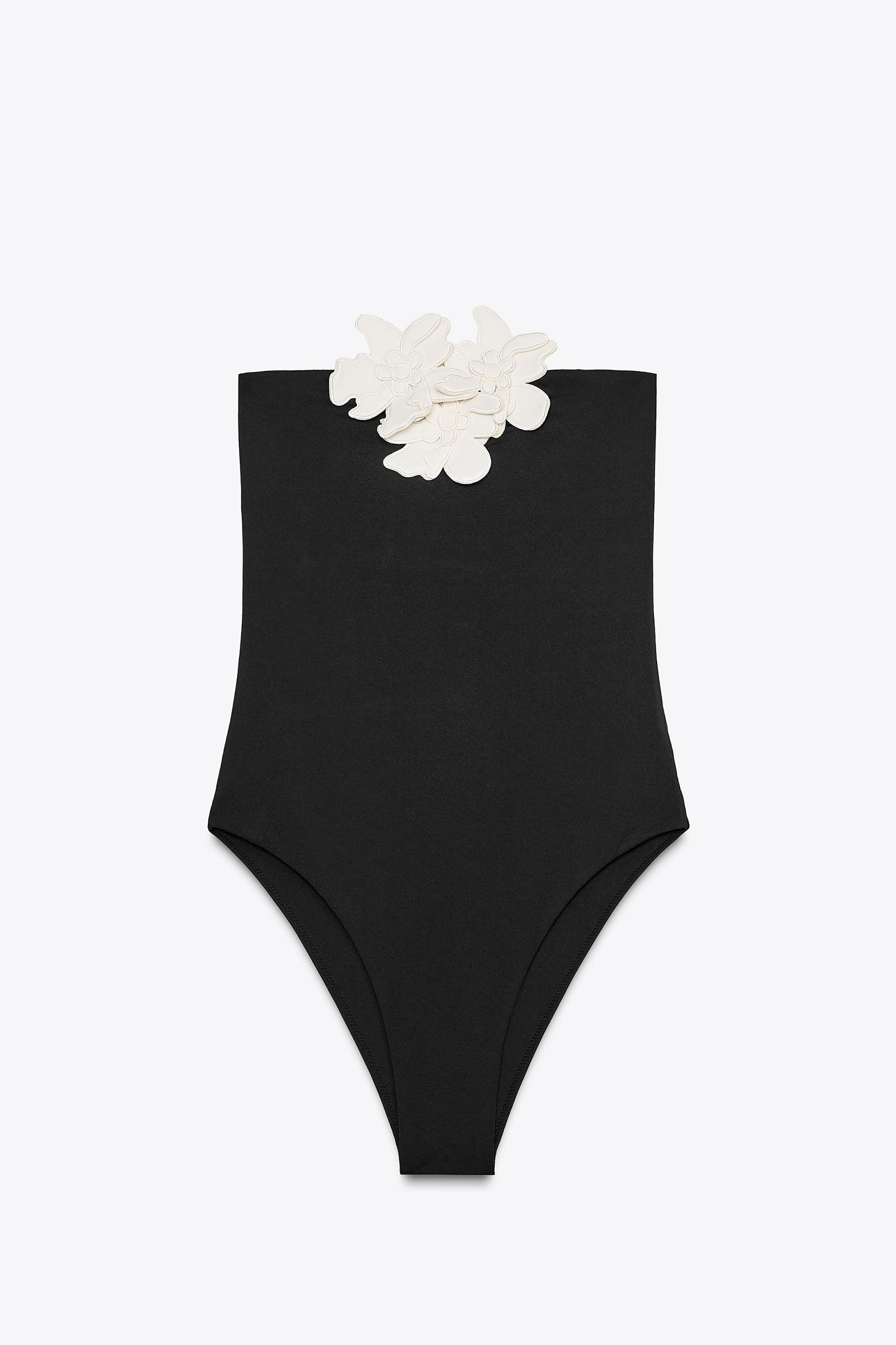 FLORAL BANDEAU SWIMSUIT Product Image