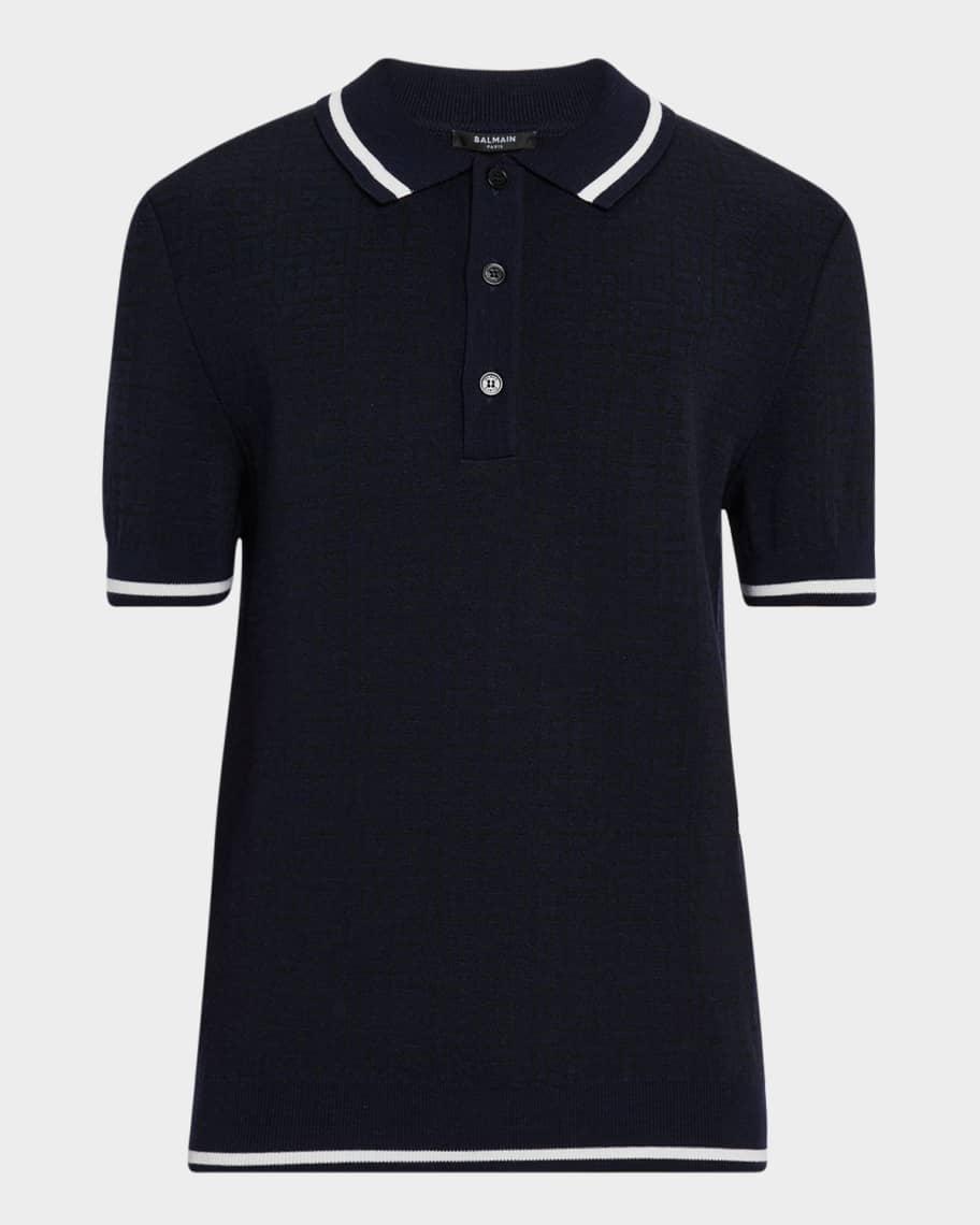 Men's Monogram Knit Polo Shirt Product Image