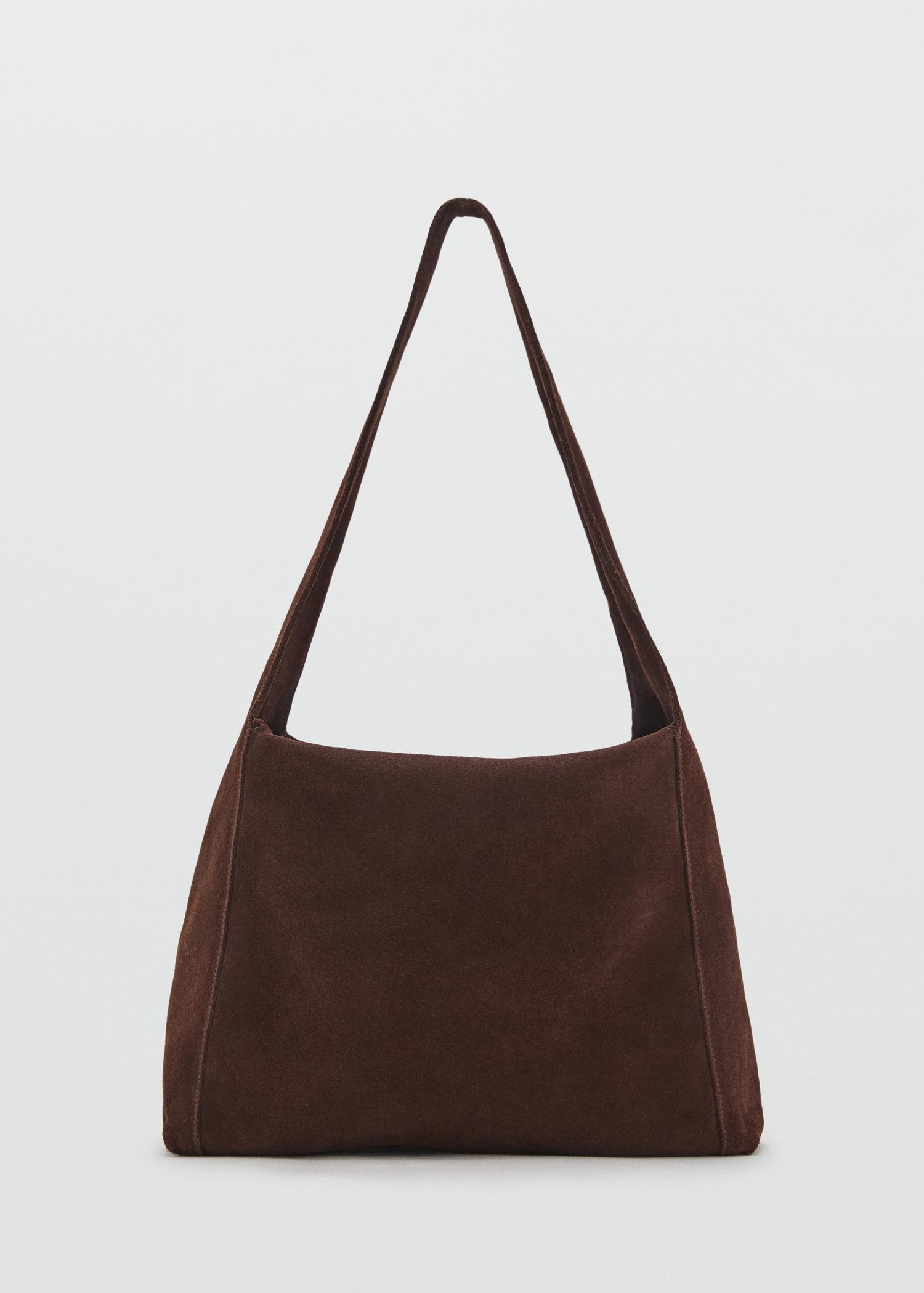 Suede shoulder bag - Women | MANGO USA Product Image