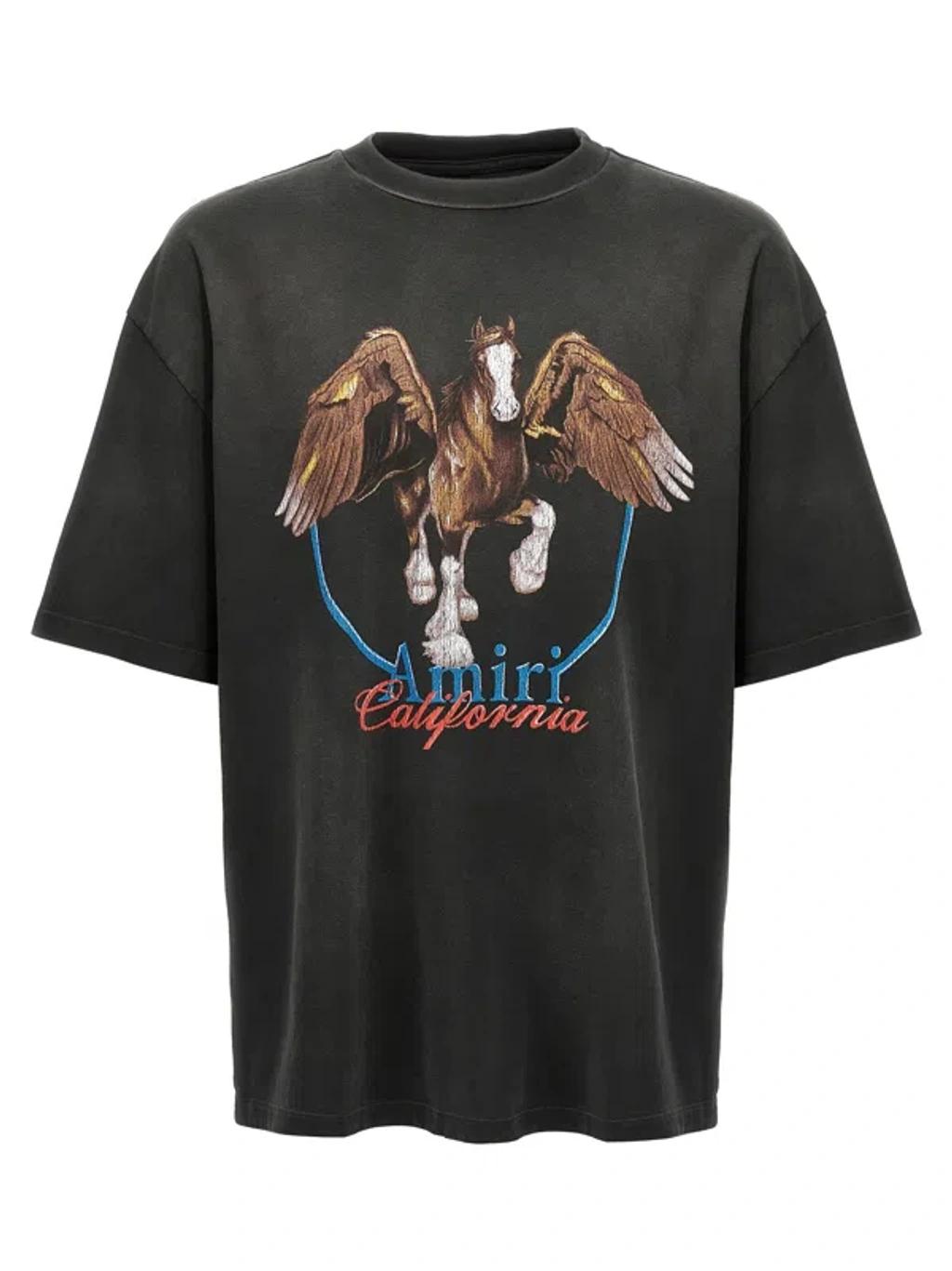 AMIRI Men's Vintage Wash Pegasus T-shirt T-shirt In Black Product Image