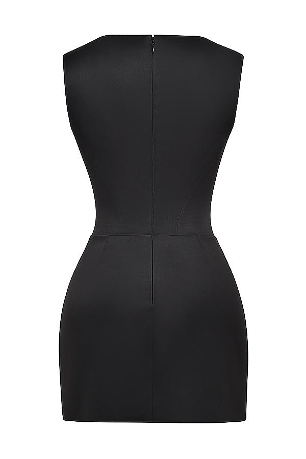 Enya  black corset mini dress Product Image