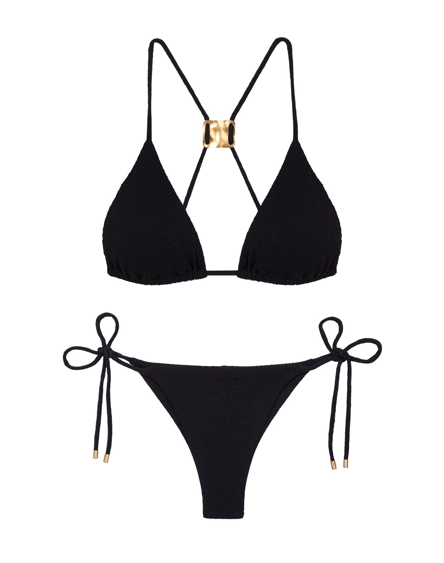 Firenze Tie Side Bottom - Black Product Image