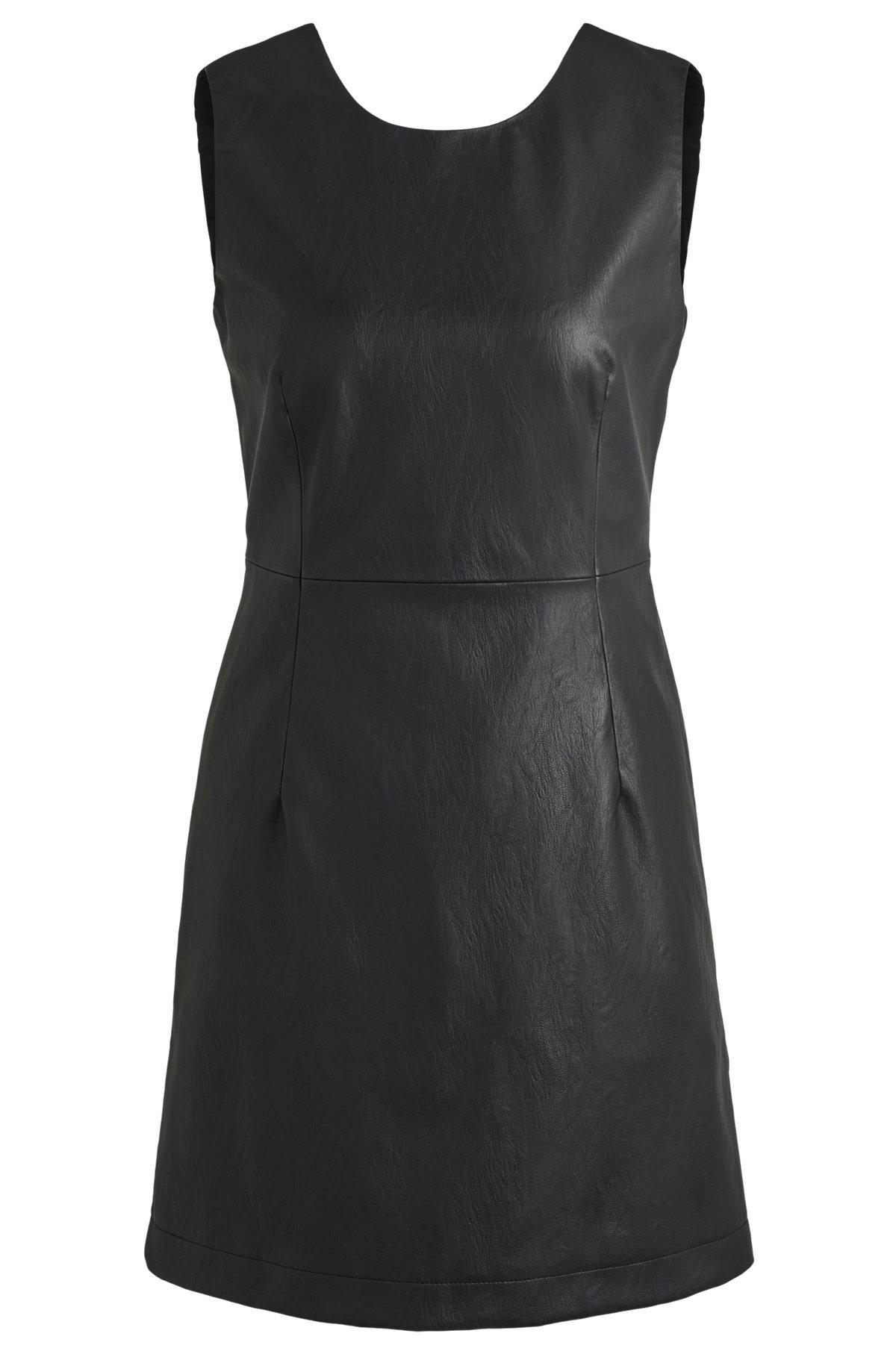 Shift dress in soft faux leather Product Image