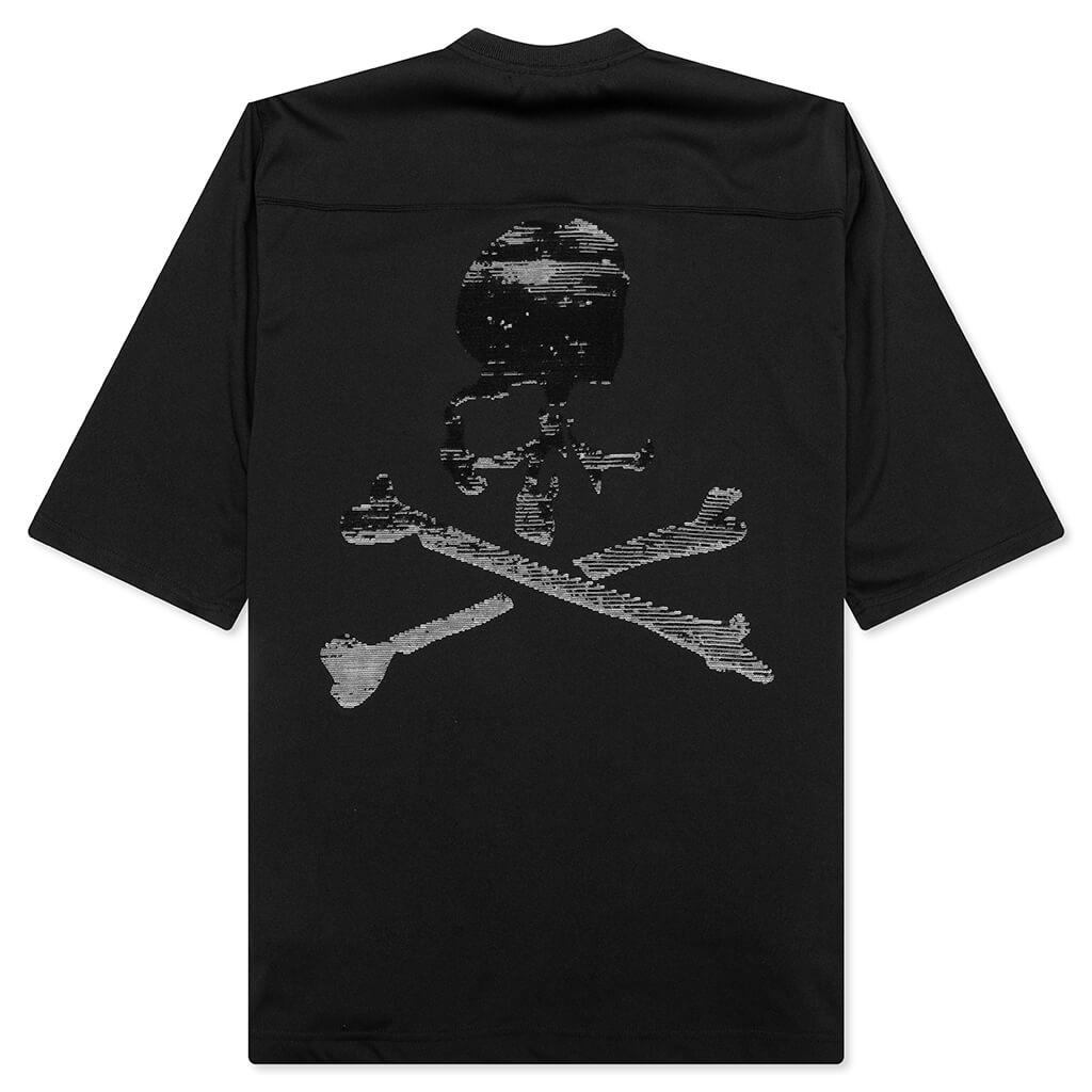 Football V-Neck Jersey T-Shirt - Black Male Product Image