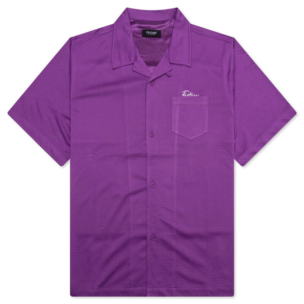 Fluid Viscose Shirt - Black Male Product Image