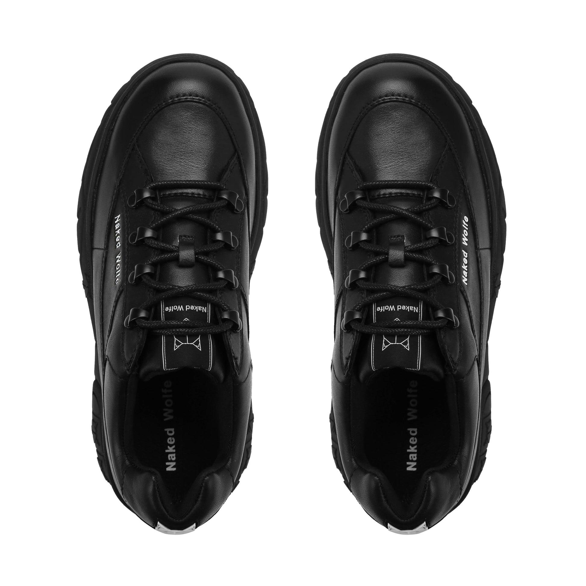 Sporty Black Leather Product Image