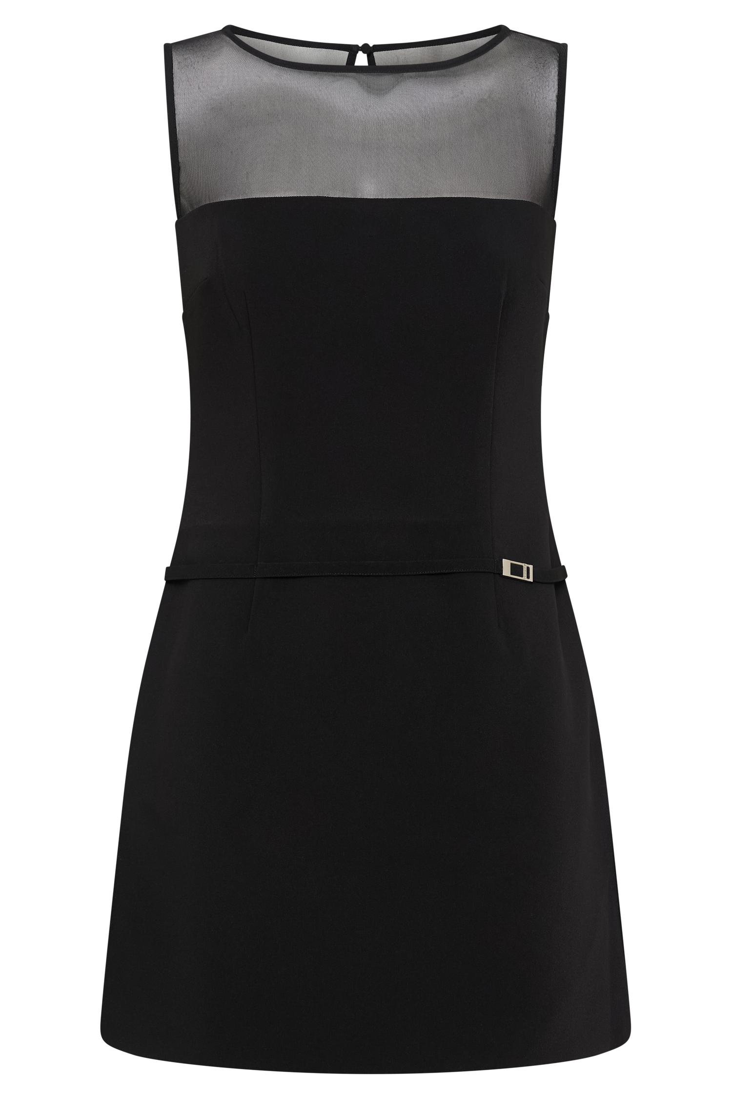 Posie Suiting Belted Mini Dress - Black Product Image