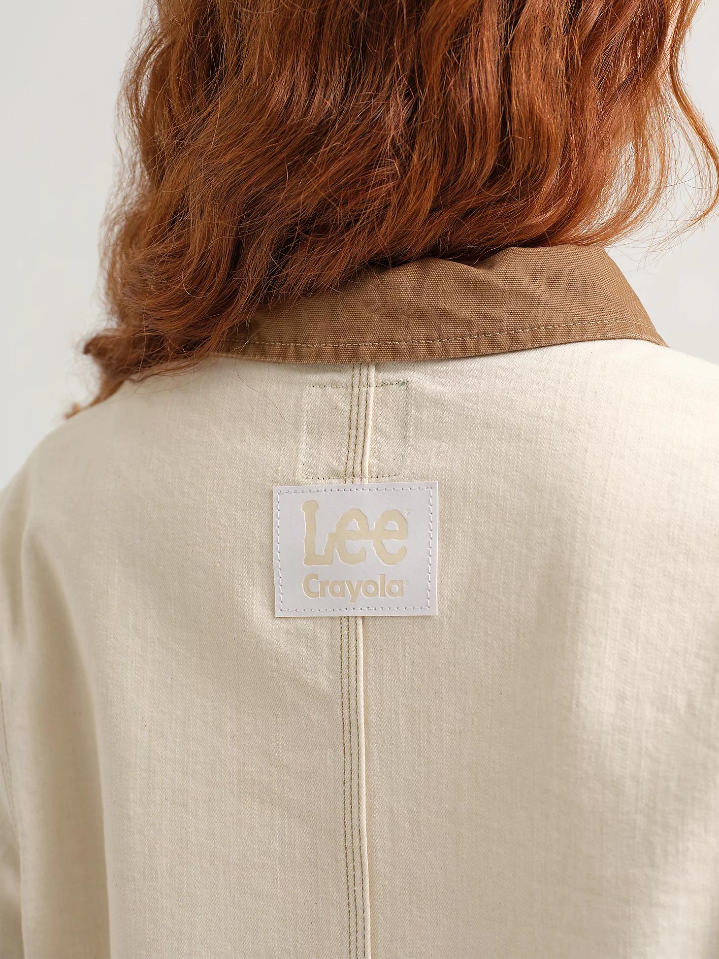 Women's Lee® x Crayola® Ecru Crop Chore Jacket | Women's Jackets & Outerwear | Lee® Product Image