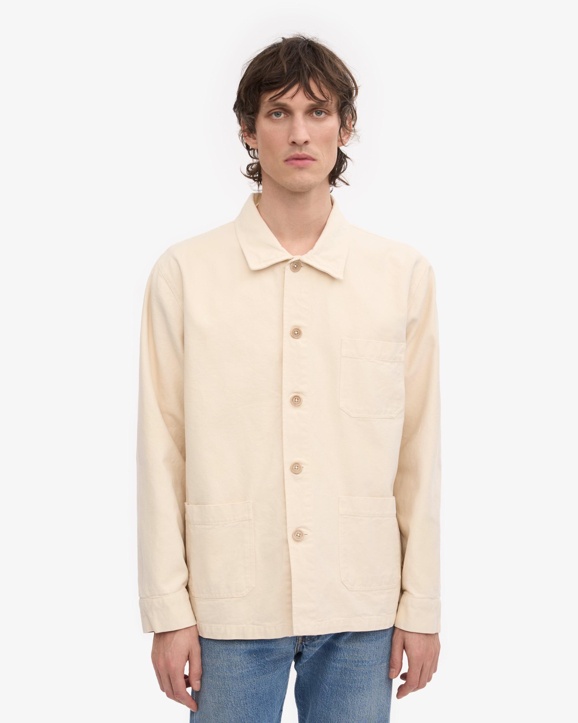 Organic Workwear Jacket - Ivory White Product Image
