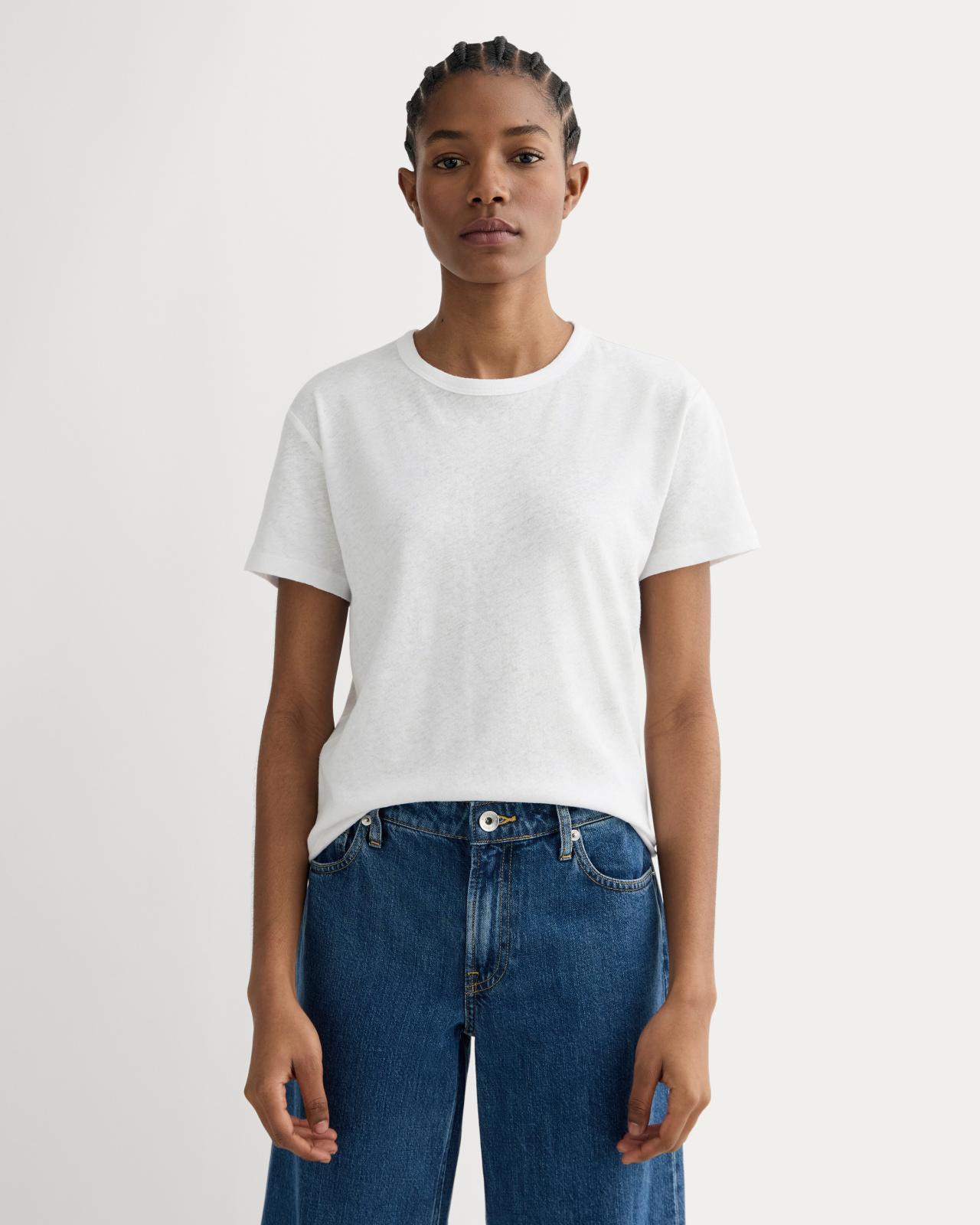 Womens Box-Cut T-Shirt in Cotton Linen by Everlane Product Image