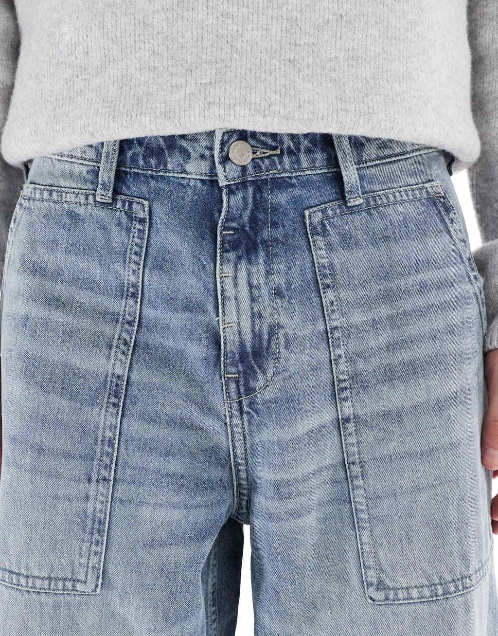 ASOS DESIGN super baggy jeans in light wash blue Product Image