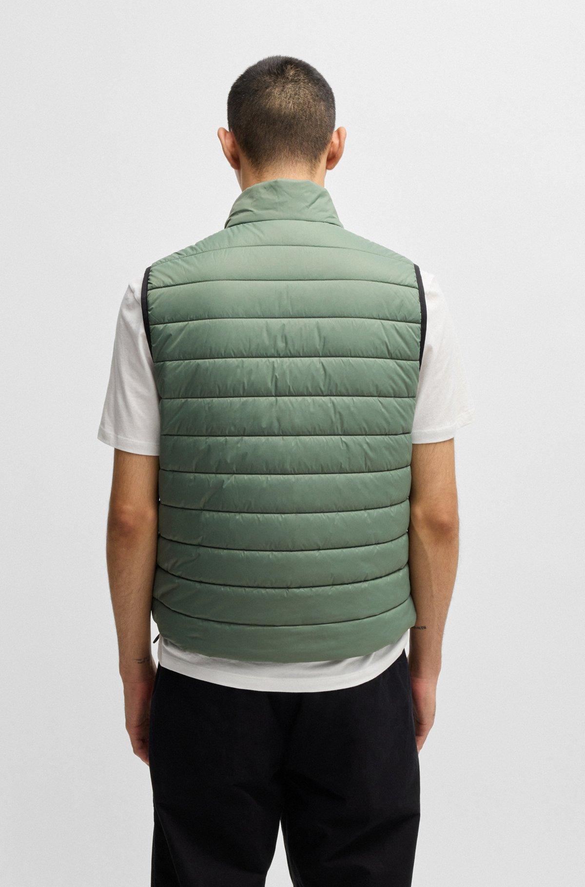 Water-repellent slim-fit gilet with logo detail Product Image