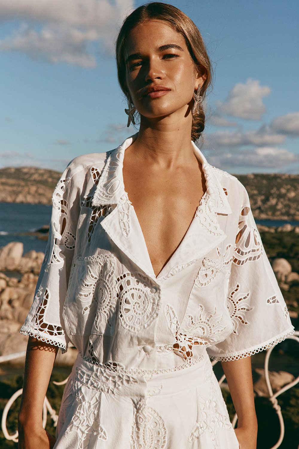 Nissi Shirt - Corallo Bianca Product Image