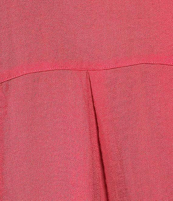 John Mark Wire Collar Short Dolman Sleeve Button-Front Camp Shirt Product Image