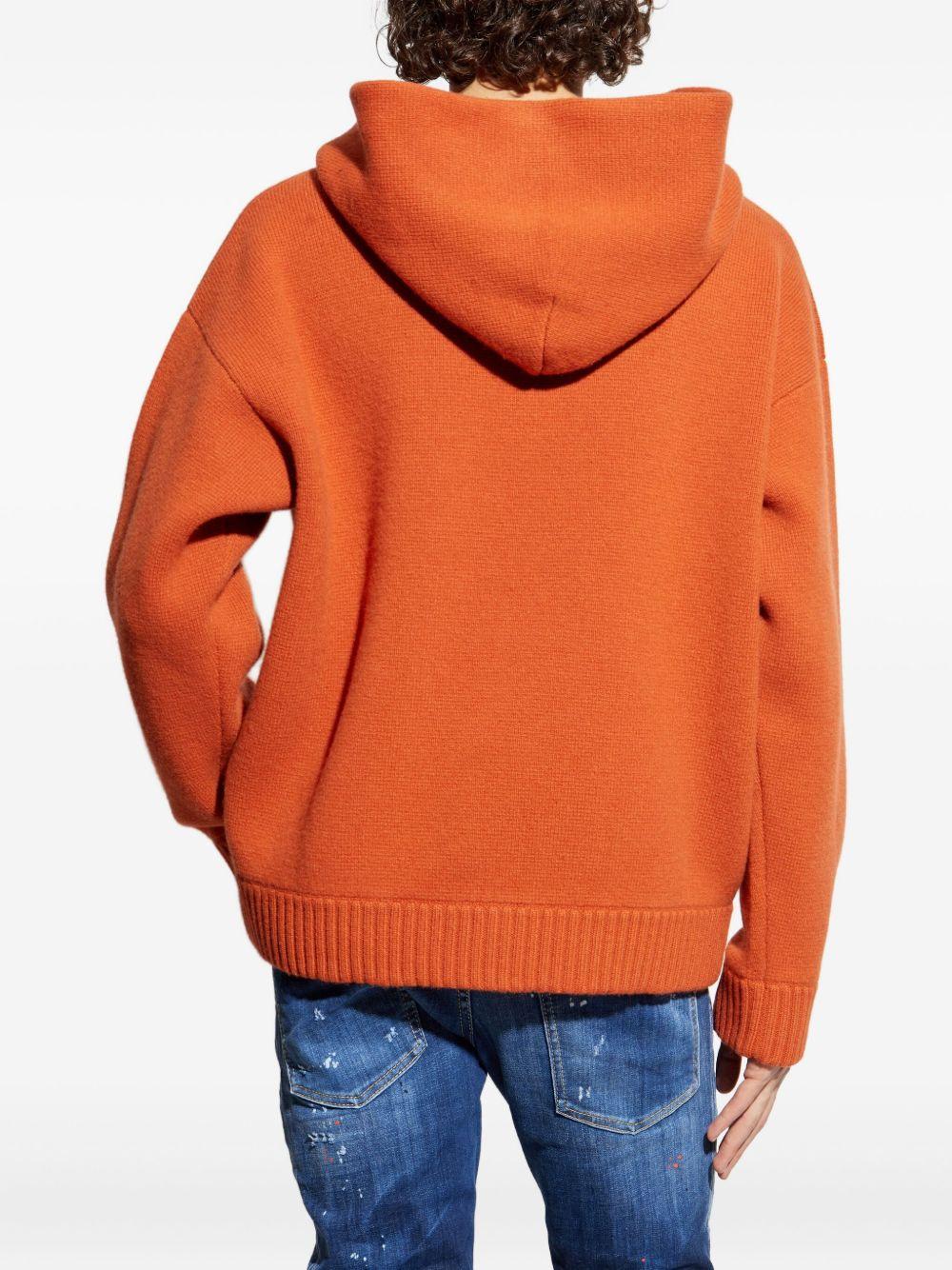 kangaroo-pocket hooded sweater Product Image