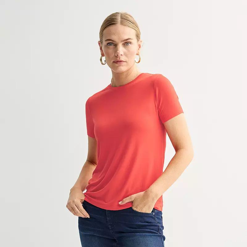 Women's Nine West Essential Crewneck Tee,  Product Image