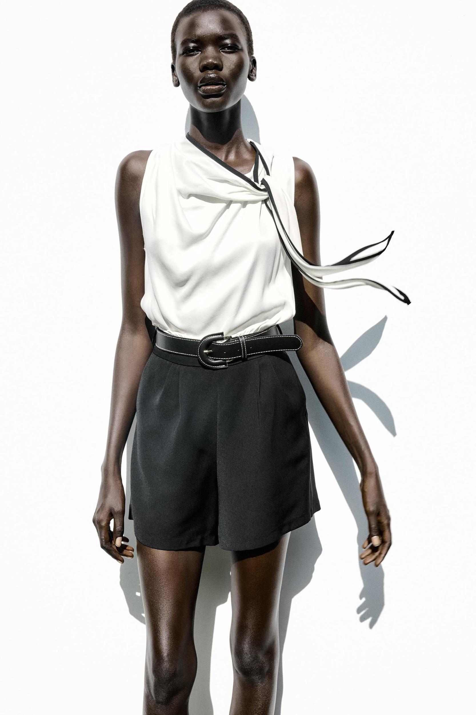 BELTED COMBINATION SHORT JUMPSUIT Product Image