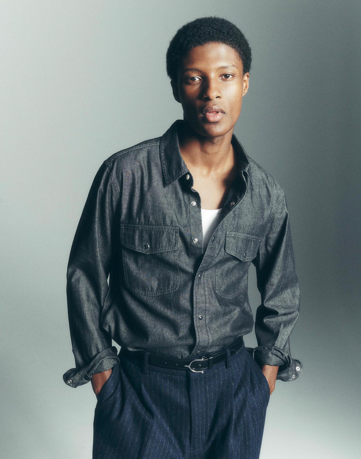 Western Easy Shirt in Chambray Product Image