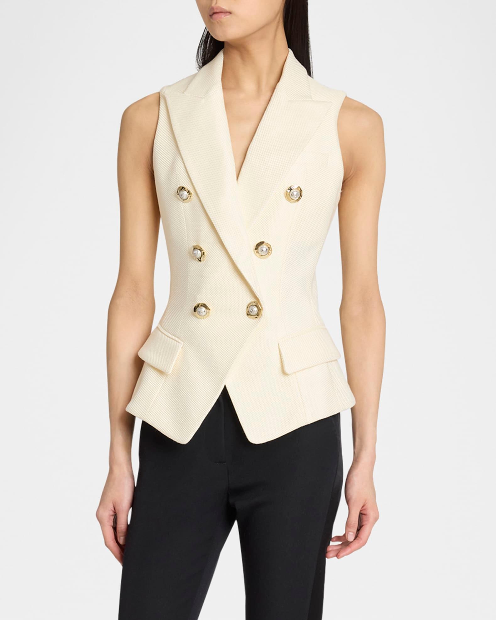 Fitted 6-Button Tailored Top Product Image