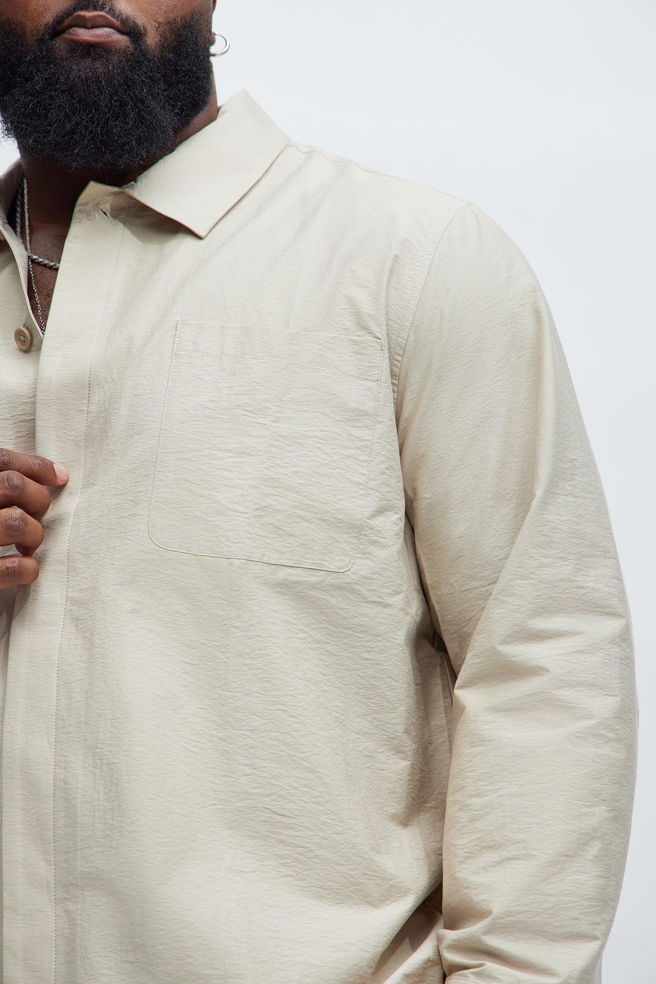 Too Easy Button Up Shirt - Tan Product Image