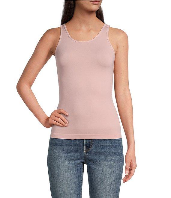 Modern Movement Solid Seamless Reversible Micro Knit Tank Product Image