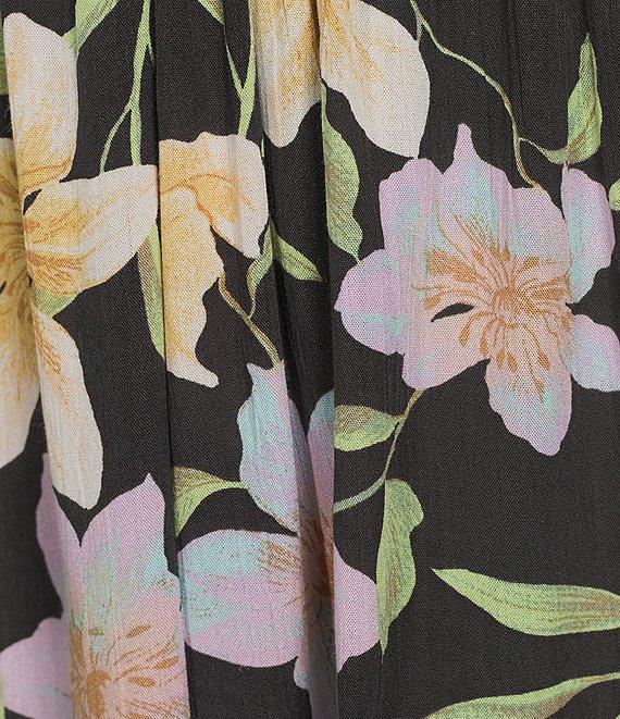 Billabong Star Glow Sleeveless Tropical Floral Printed Romper Product Image