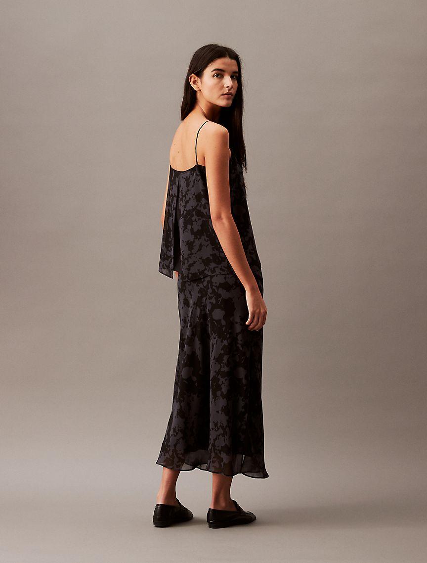 Chiffon Botanic Print Tank Top Product Image