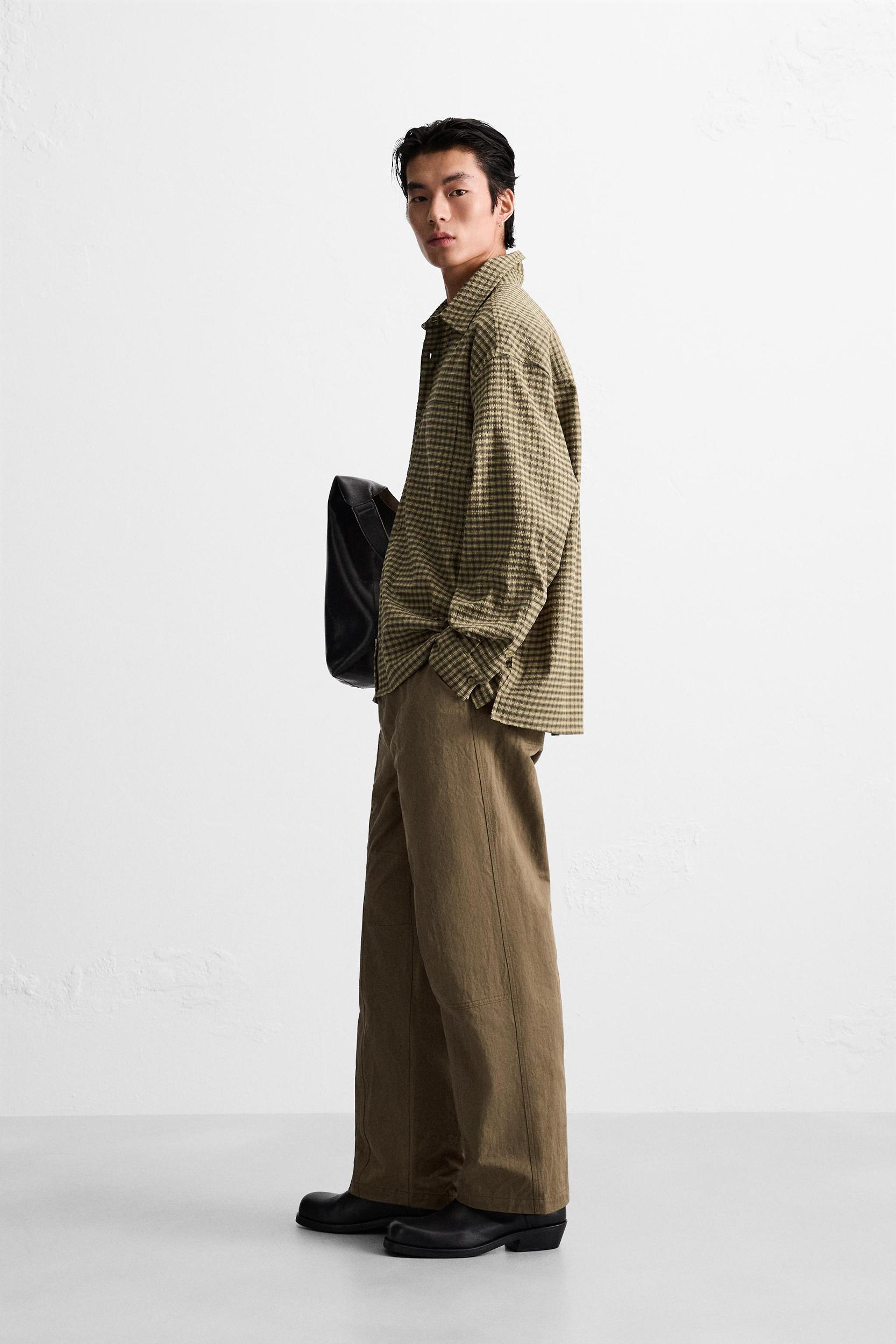 Seersucker Plaid Shirt Product Image