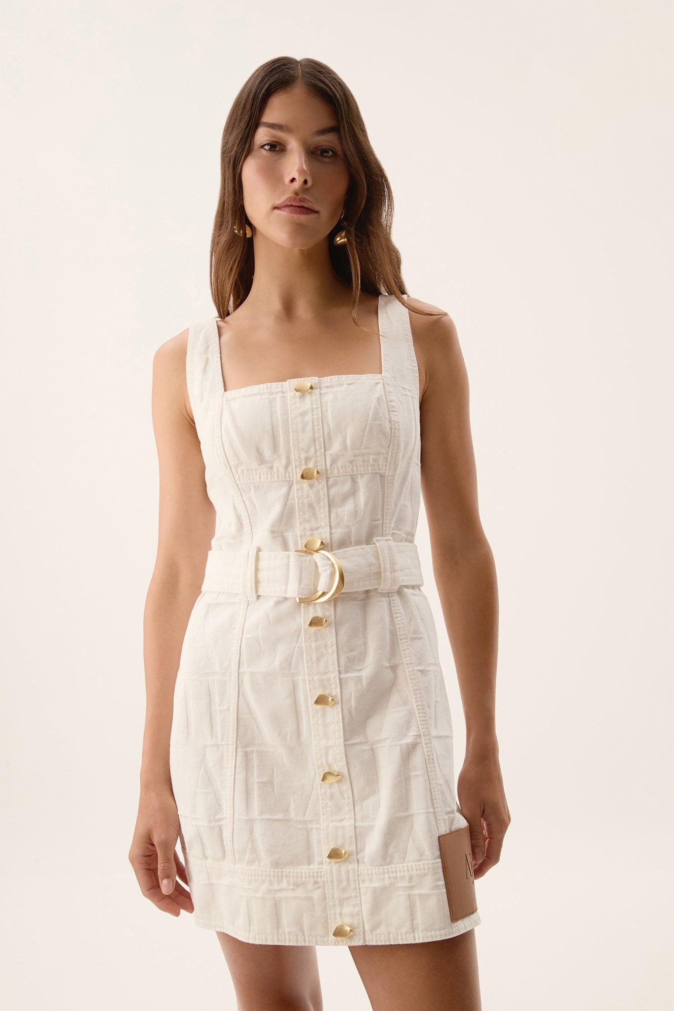 Helm Denim Mini Dress Product Image