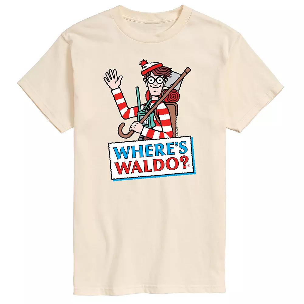 Men's Where's Waldo Logo Graphic Tee,  Product Image