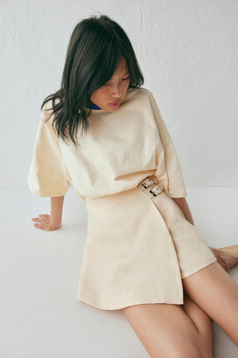 Zinia Skort Custard Product Image