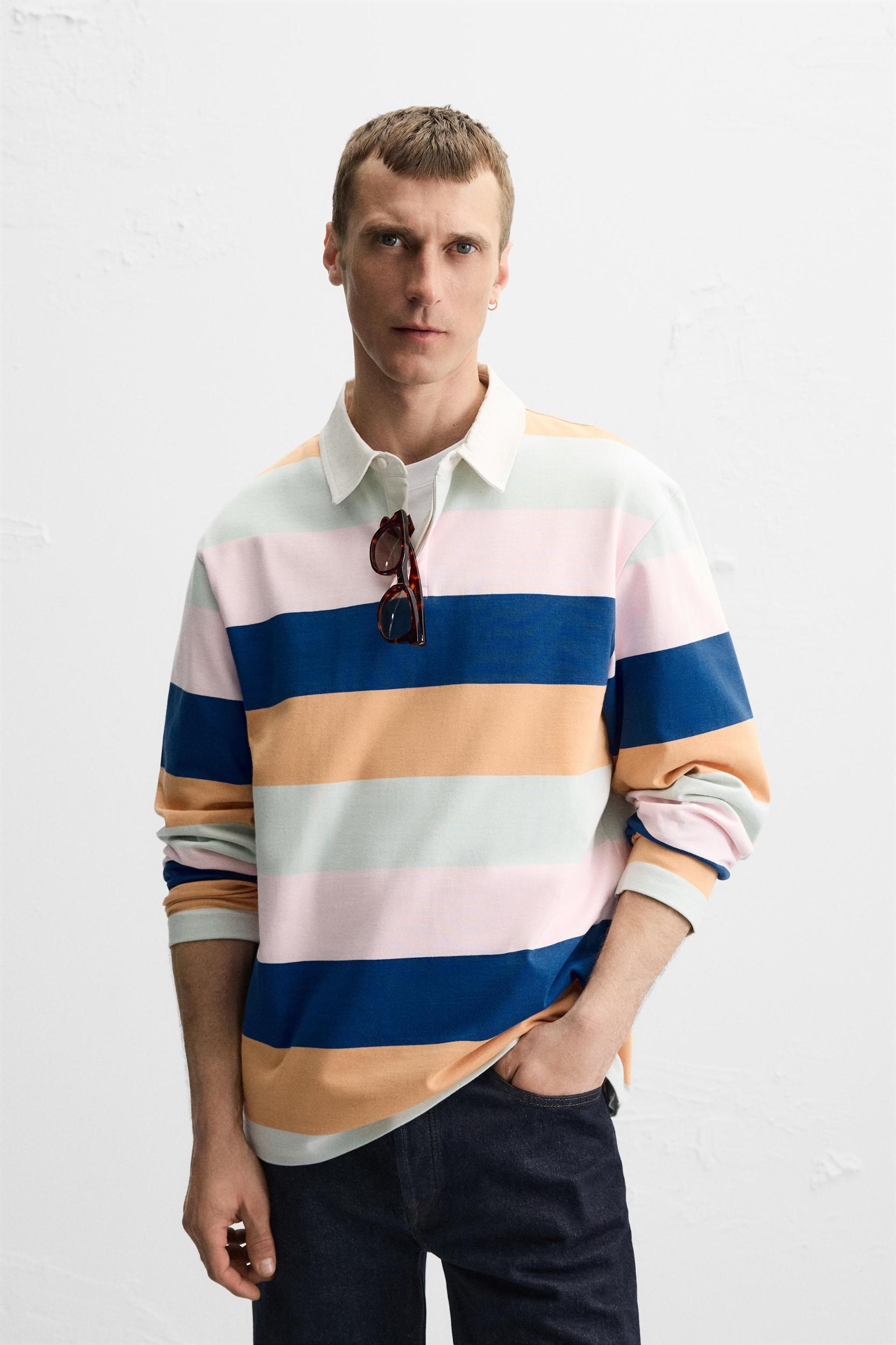 STRIPED POLO SHIRT Product Image