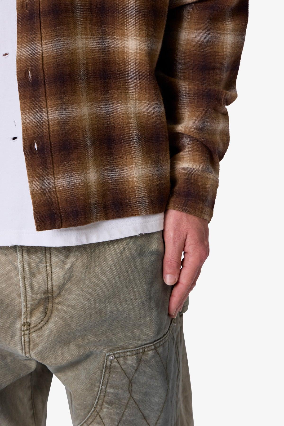 Western Flannel Shirt - Brown Product Image