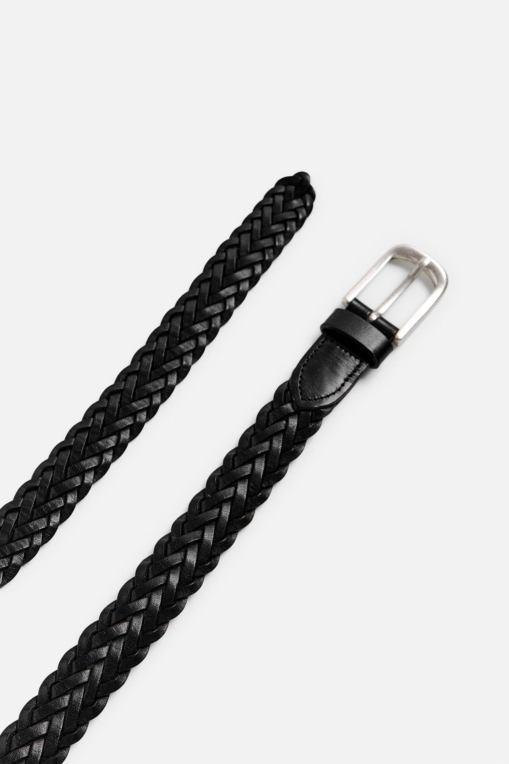 BRAIDED LEATHER BELT Product Image
