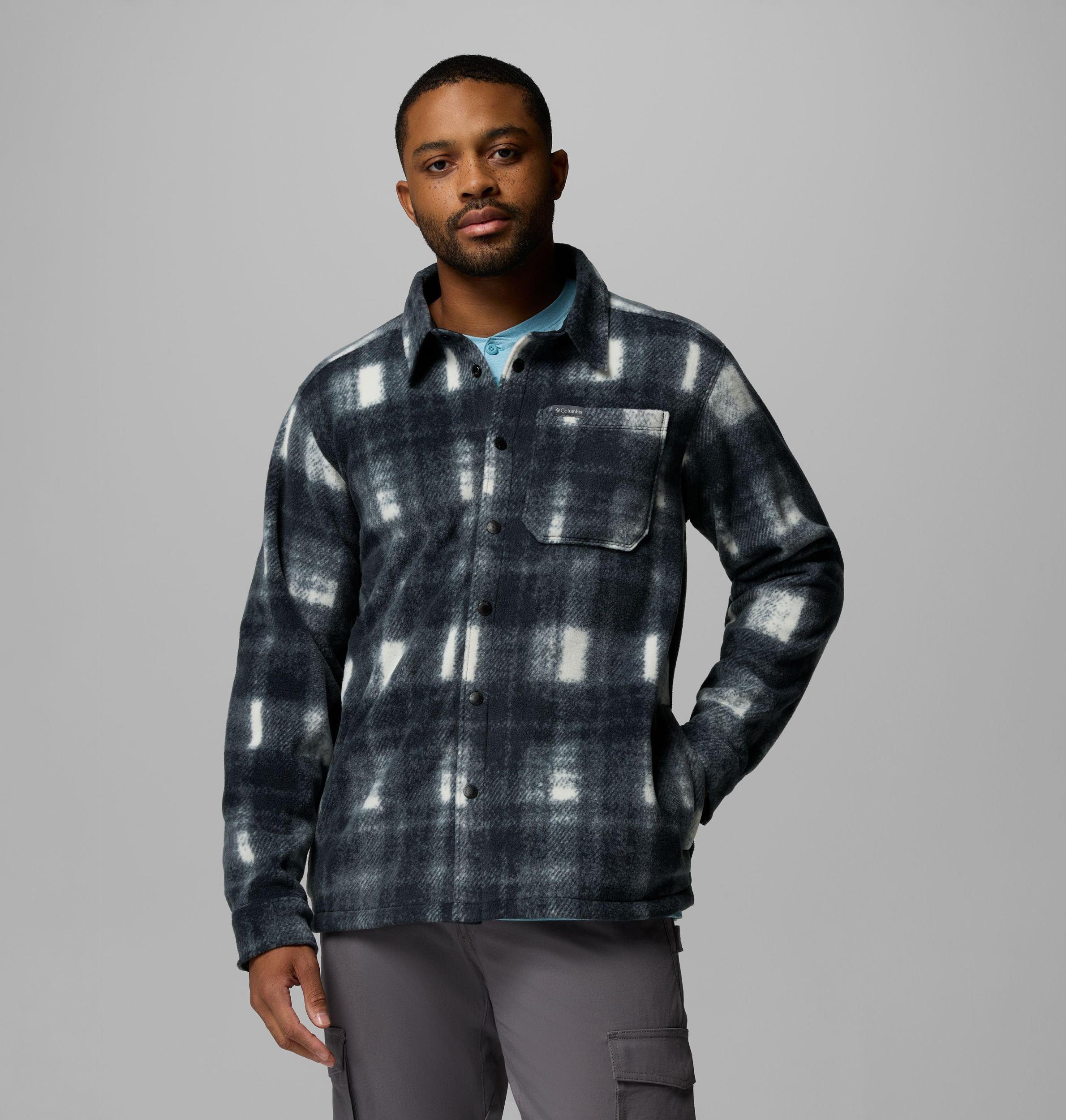 Columbia Mens Steens Mountain Printed Fleece Shirt Jacket II- Product Image