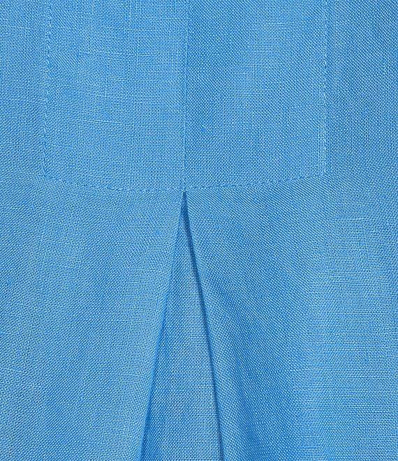 Eileen Fisher Organic Linen Mandarin Collar Long Sleeve Pop-Over Top Product Image