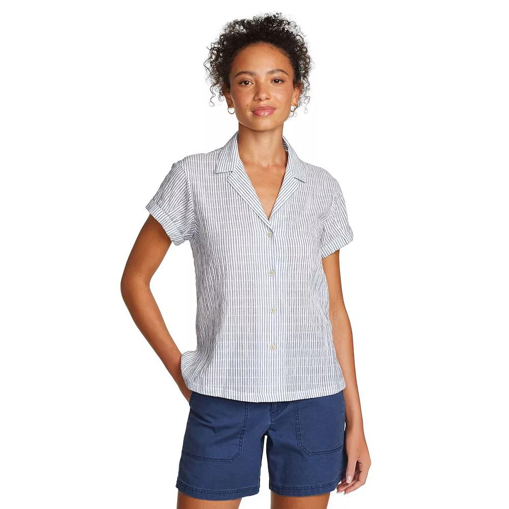 Women's Eddie Bauer Short Sleeve Packable Camp Shirt,  Product Image