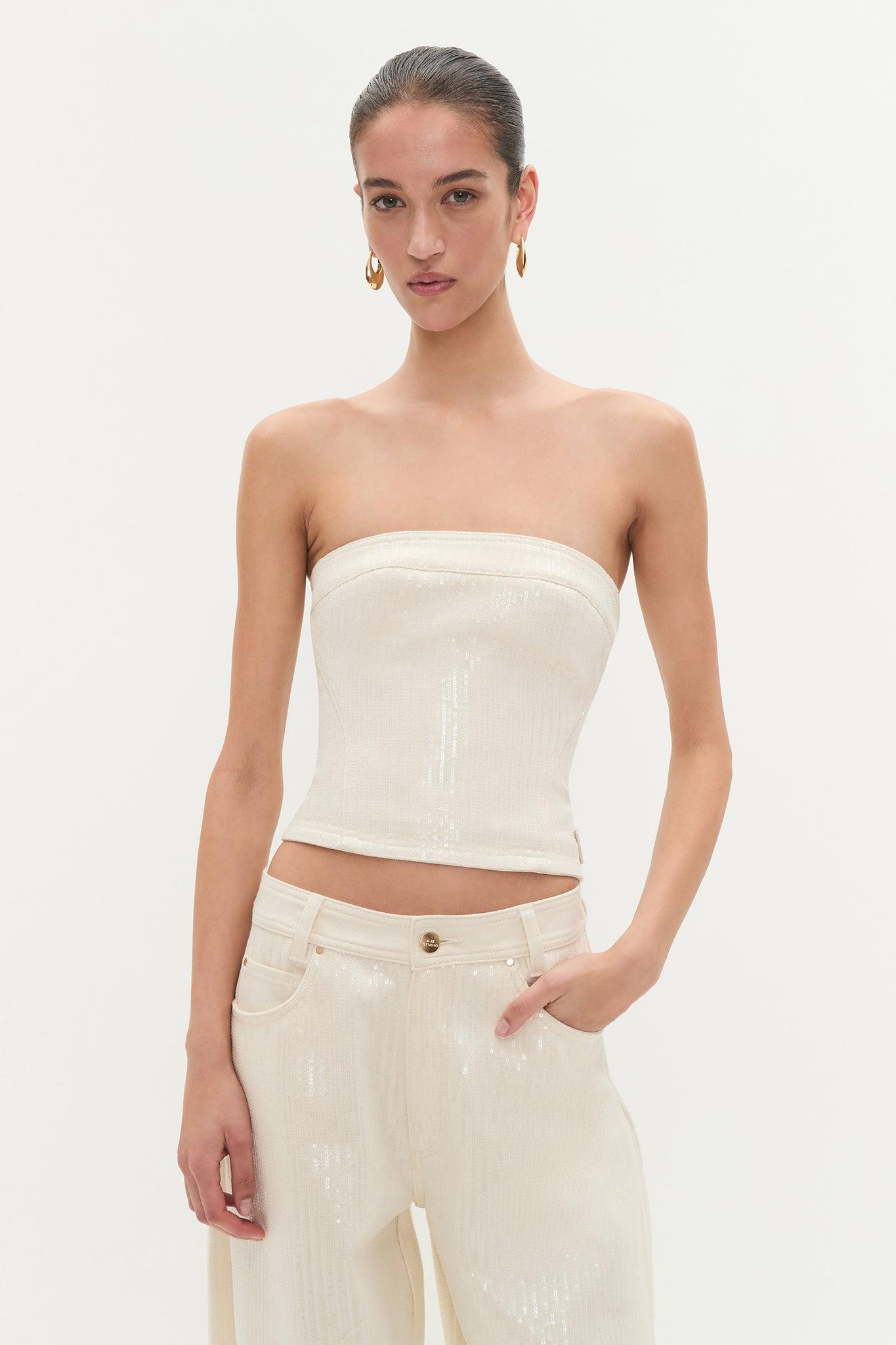 Reflect Denim Bustier Product Image