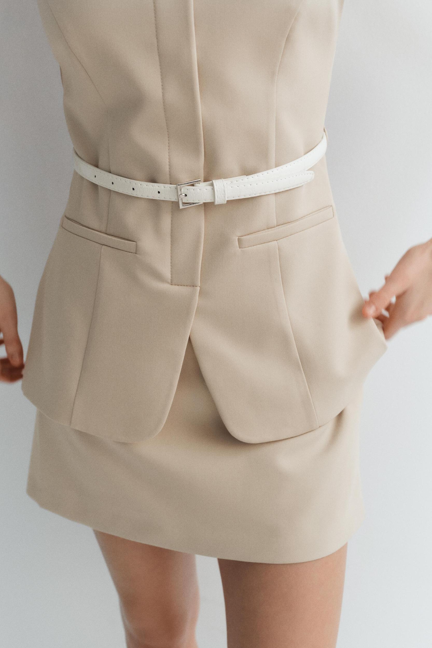 BELTED MINI DRESS Product Image