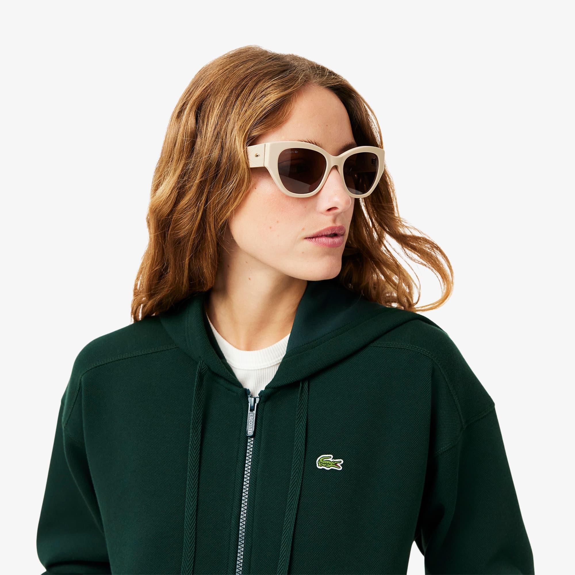 Women's Zip-Up Piqué Hoodie Product Image