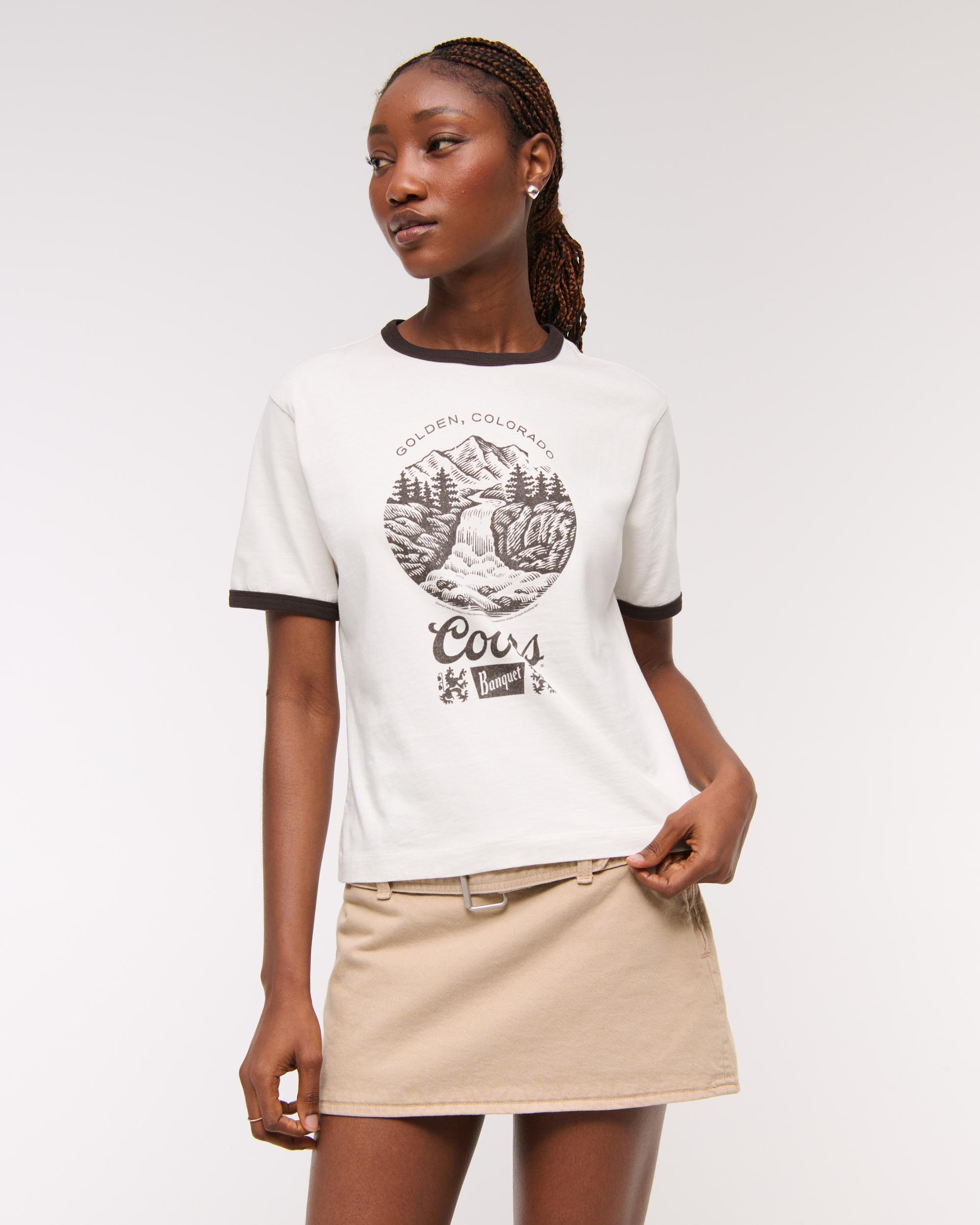 Short-Sleeve Coors Banquet Graphic Relaxed Tee Product Image