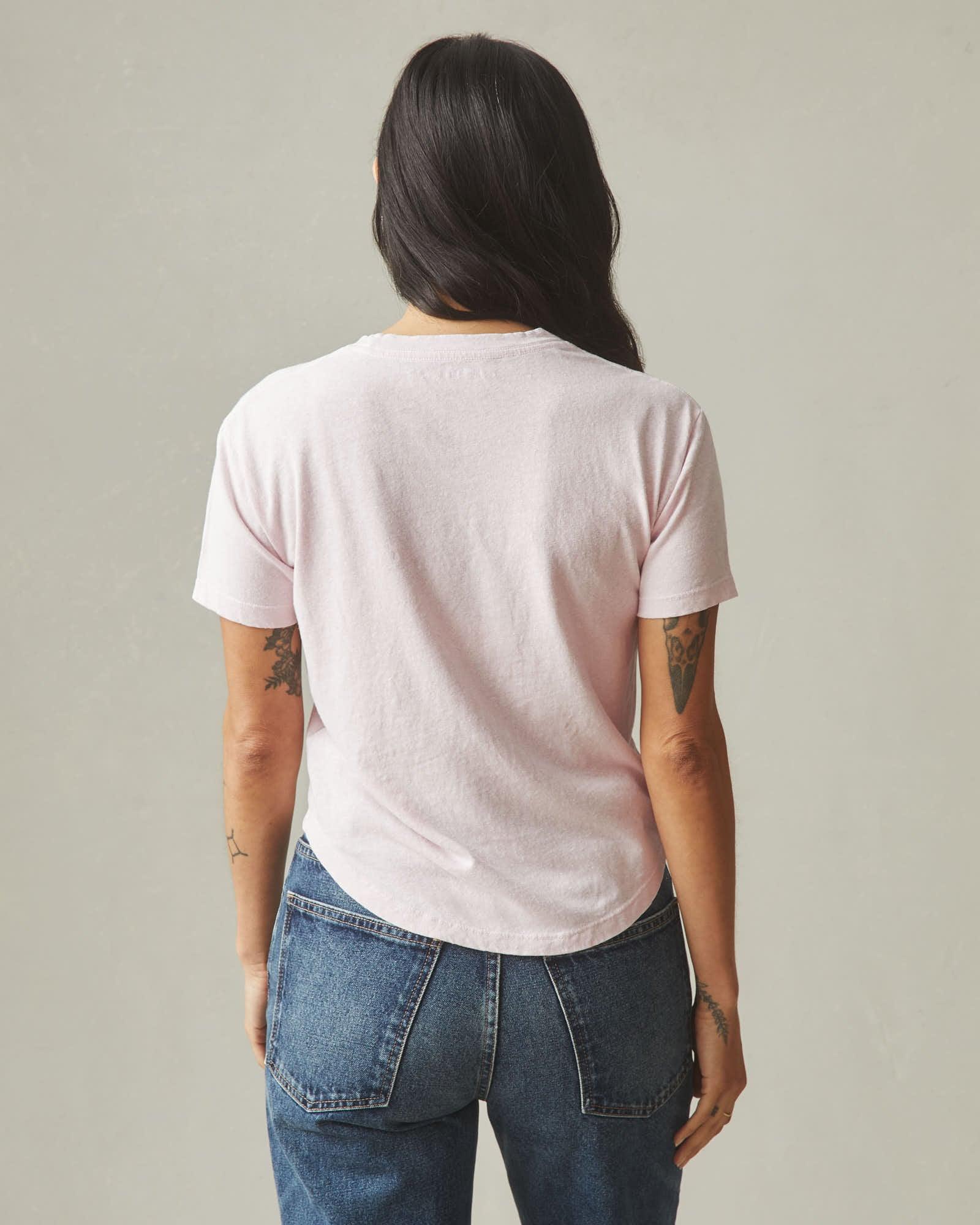 Women's Hemp Jersey Crew Tee - Ballerina Product Image