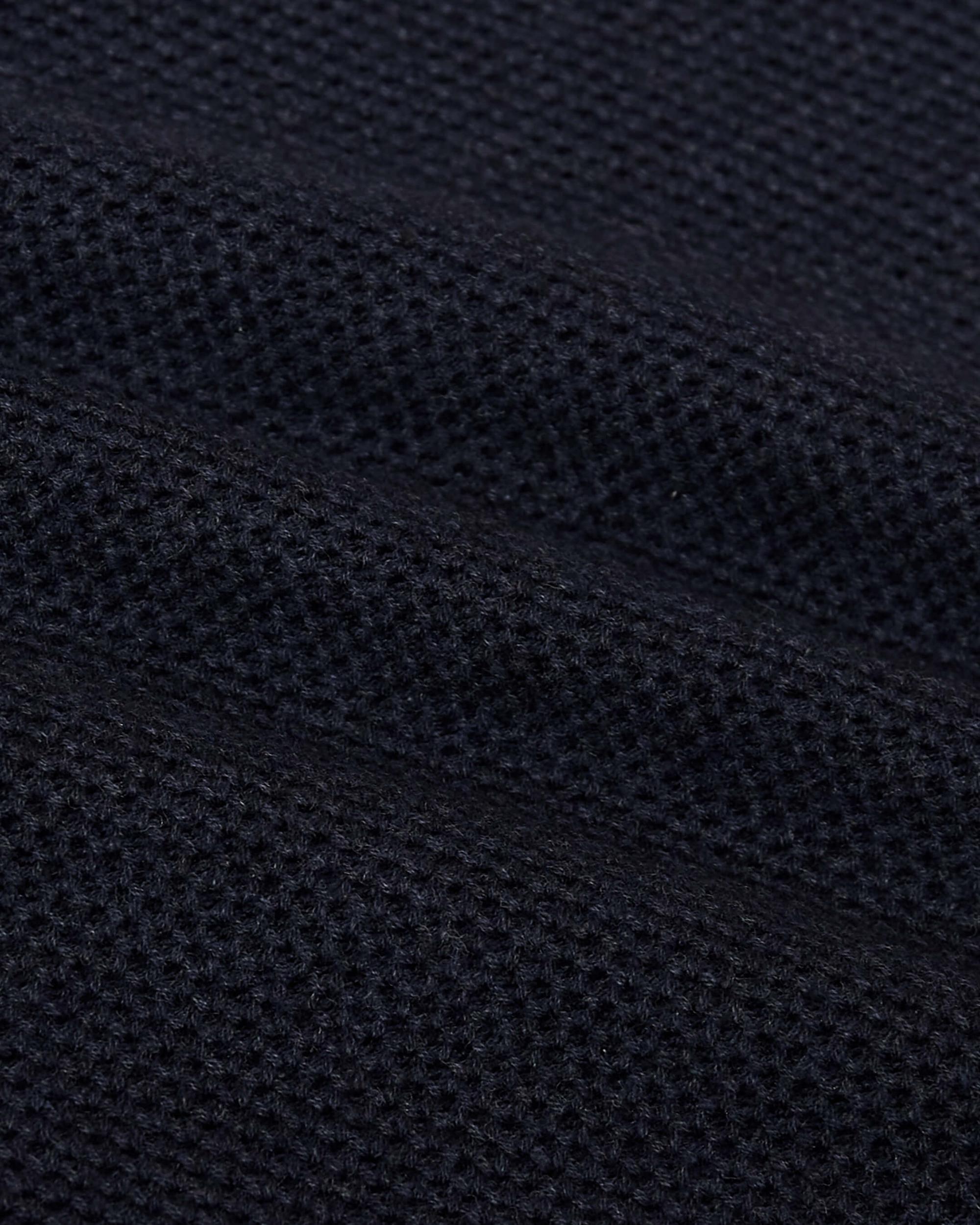 Heather Navy Pique Crew Sweater Product Image