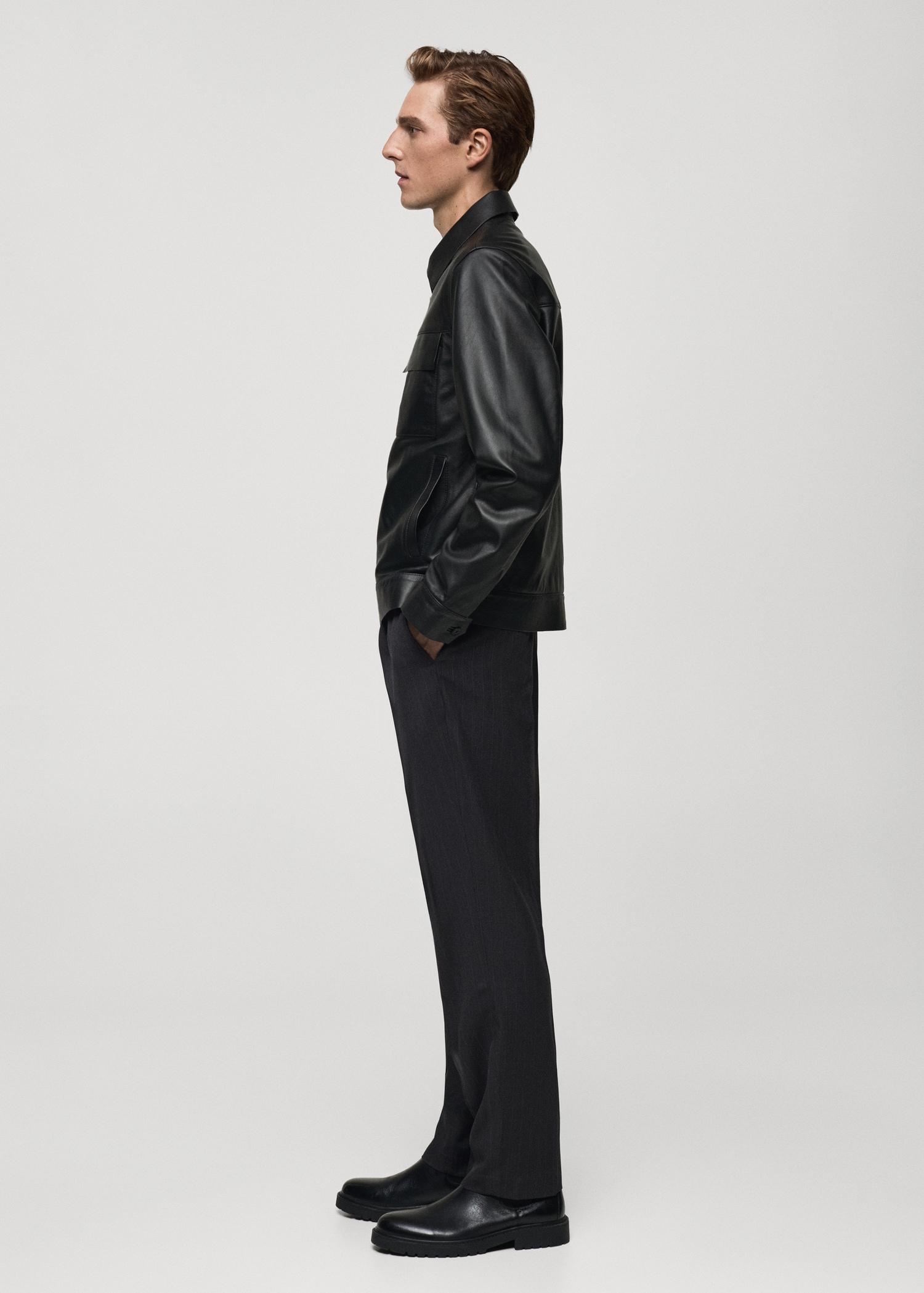 Regular-fit pleated pants - Men | MANGO USA Product Image