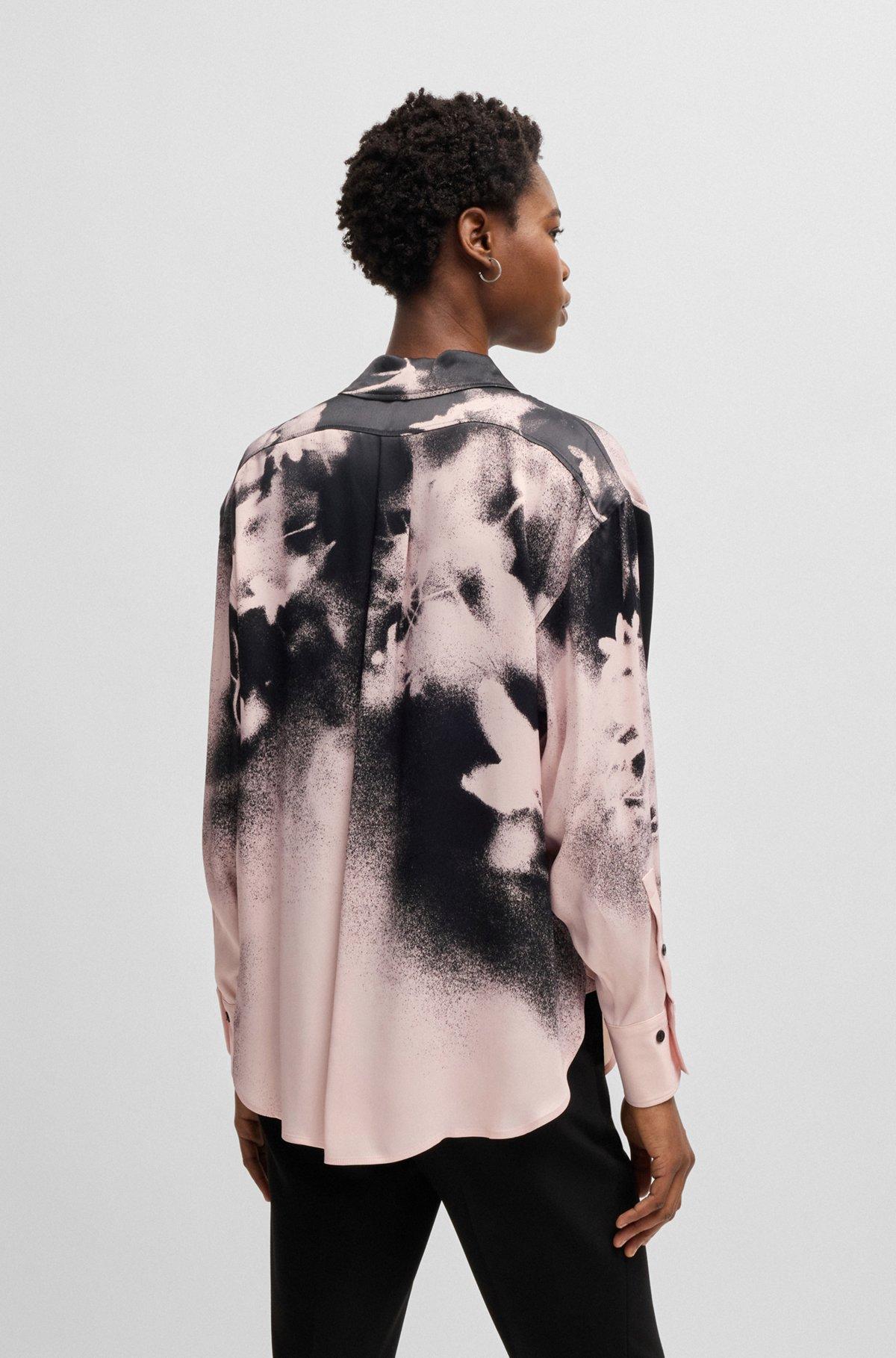 Tailored blouse with floral print Product Image