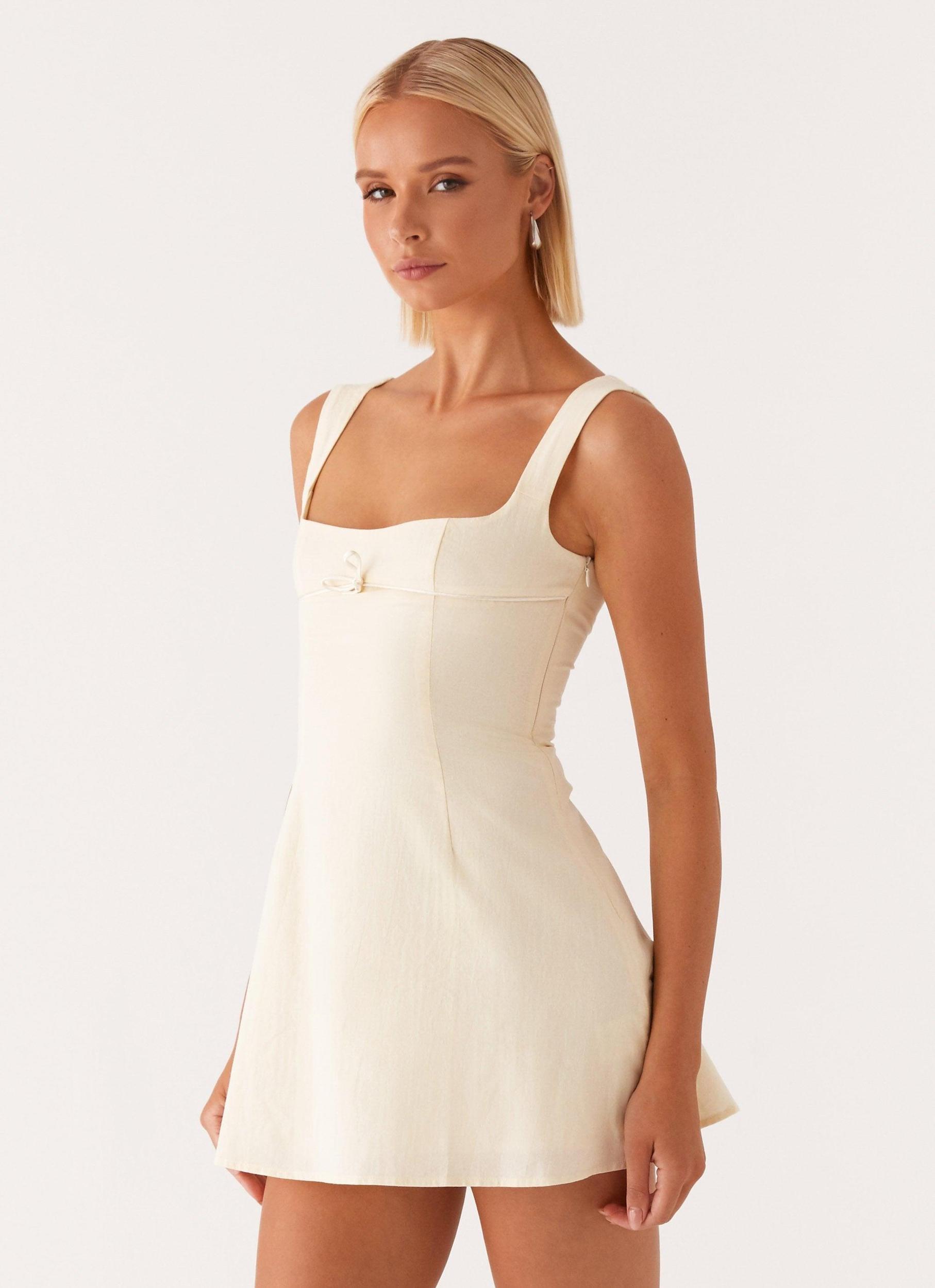 Cadence Mini Dress - Yellow Product Image