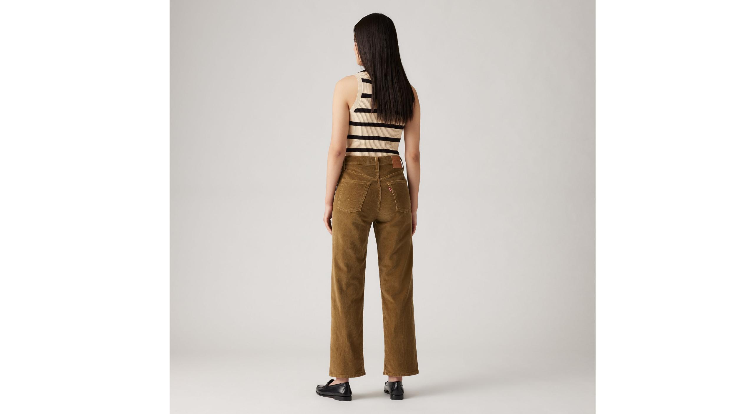 Ribcage Straight Ankle Corduroy Women's Pants Product Image