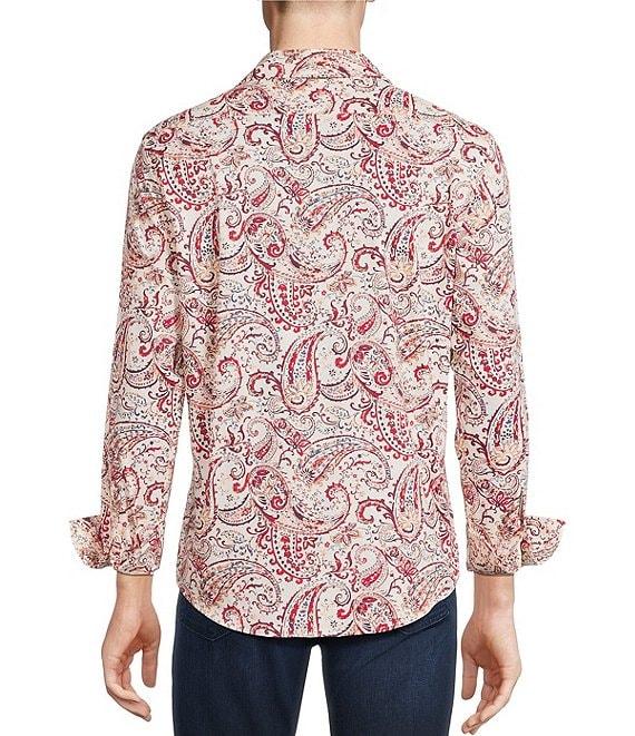 Cremieux Premium Denim Classic Paisley Long Sleeve Woven Shirt Product Image