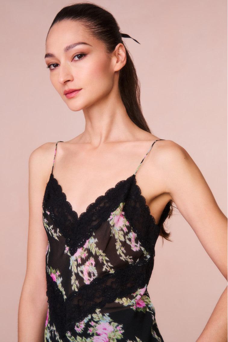 Brimsley Floral Lace-Trimmed Top Product Image