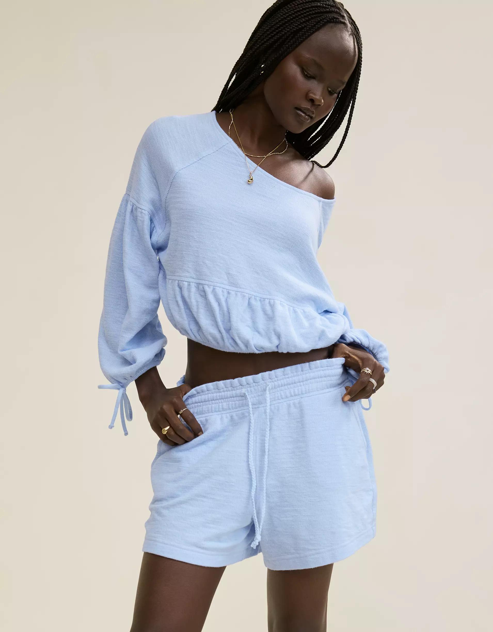 Aerie Endless Summer Cropped Sweatshirt Product Image